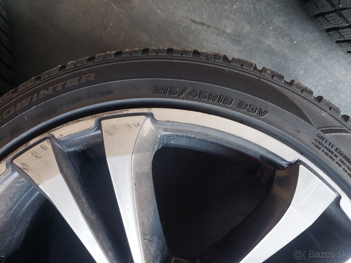 Predam Alu disky, elektrony mazda 215 45 R18 - 4