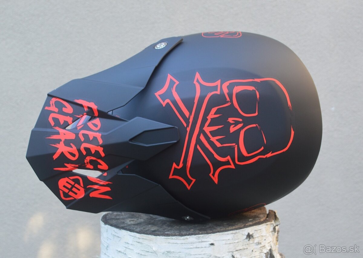 FREEGUN shot mx helma okuliare červené - 4