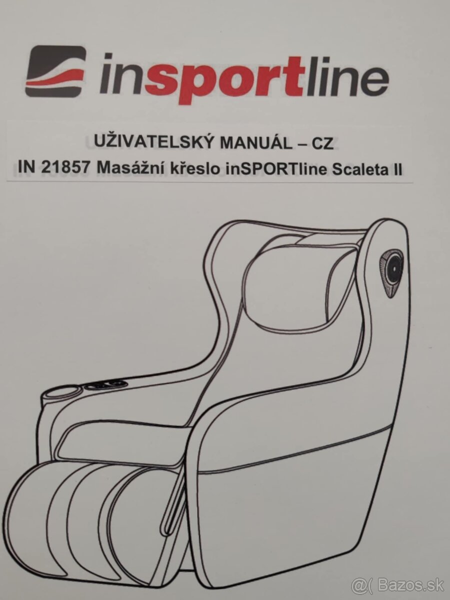 Masážne výhrevné kreslo inSPORTline Scaleta II - 4