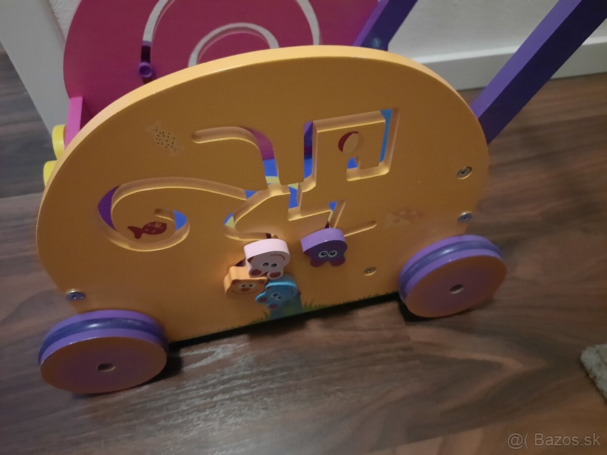 Predám drevený detský vozík Boikido - 4