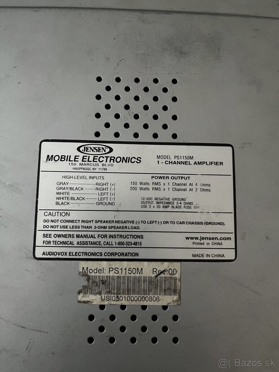 Zosilňovač Jensen PS1150M - 4