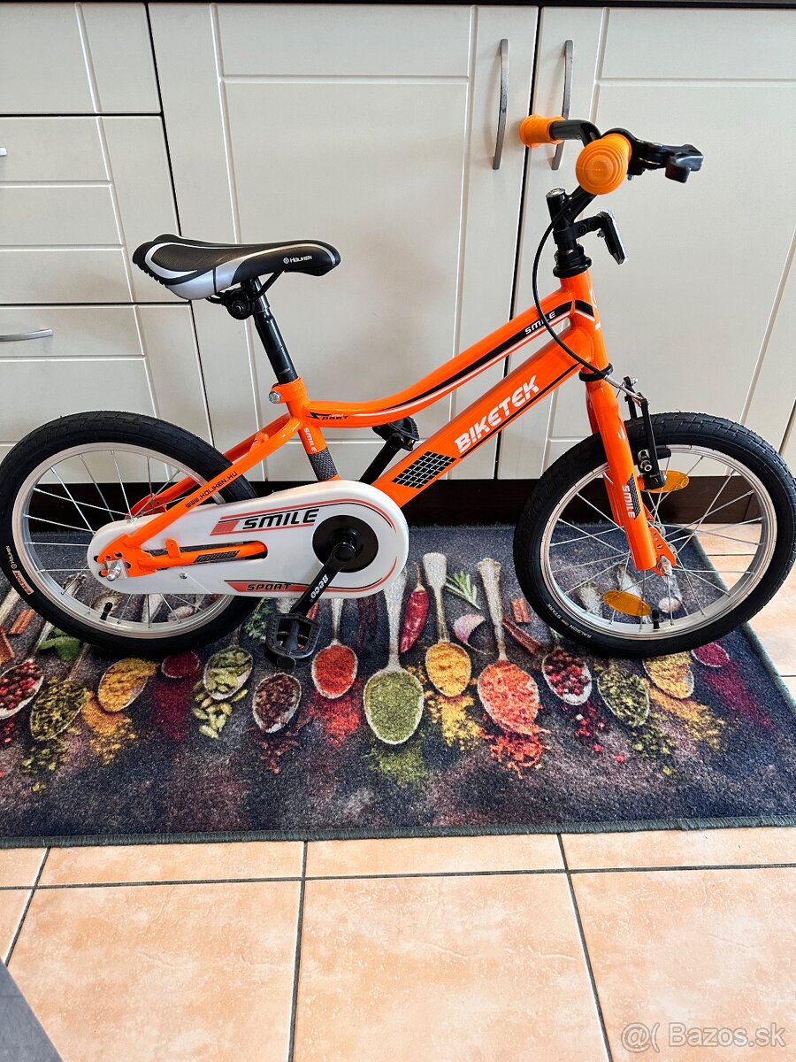Bicykel Biketek 16” oranžový - 4
