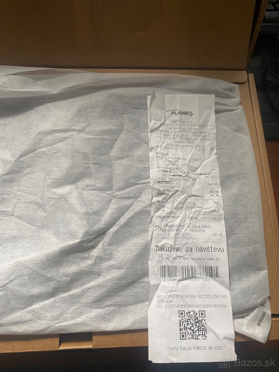 Herný notebook ASUS TUF Gaming A15, RTX 3050, 16GB RAM - 4