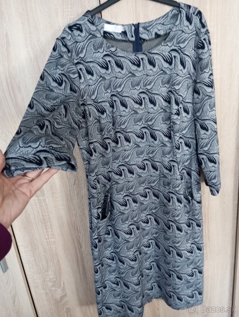 Dámske zimné šaty xxl dlhy rukav - 4