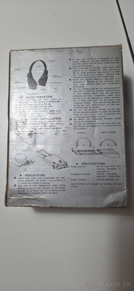 Retro slúchadlá s rádiom - 4