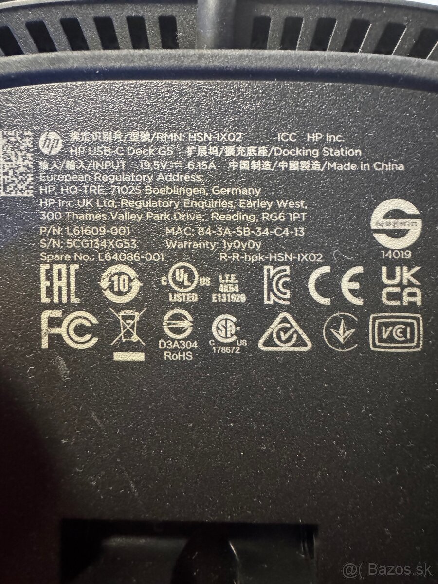 Dokovacia stanica notebook HP USB-C G5 120 W - 4