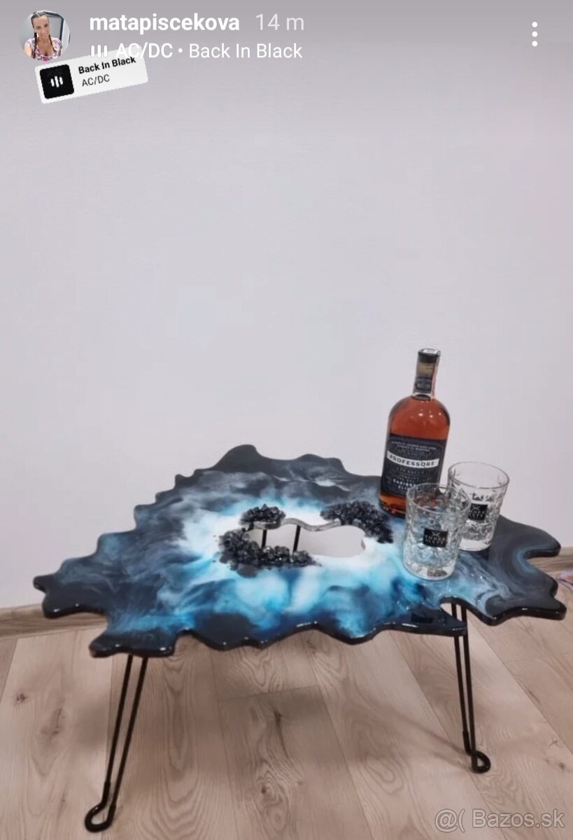 Stolík zo živice - 4