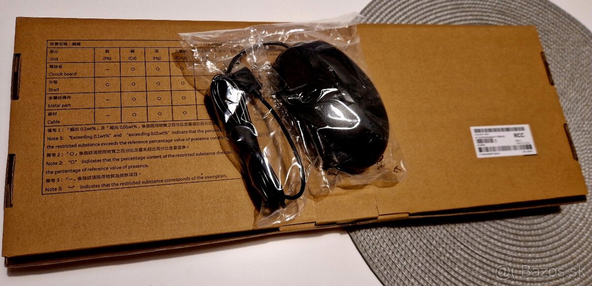 Klávesnica HP 125 Wired Keyboard a myš HP 125 Wired Mouse - 4