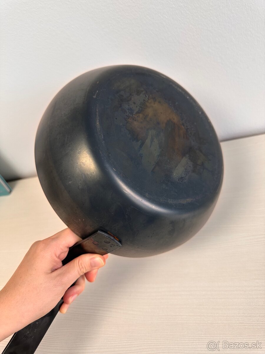 Panvica wok modra uhlikova ocel De buyer Blue carbon - 4