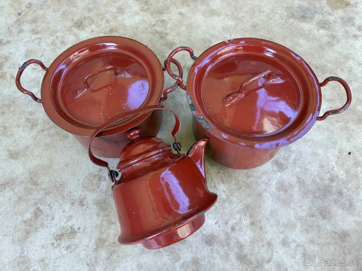 Starožitné smaltované nádobíčko - 4