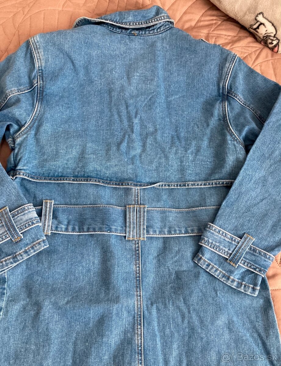 Dámsky riflovy kabát - 4