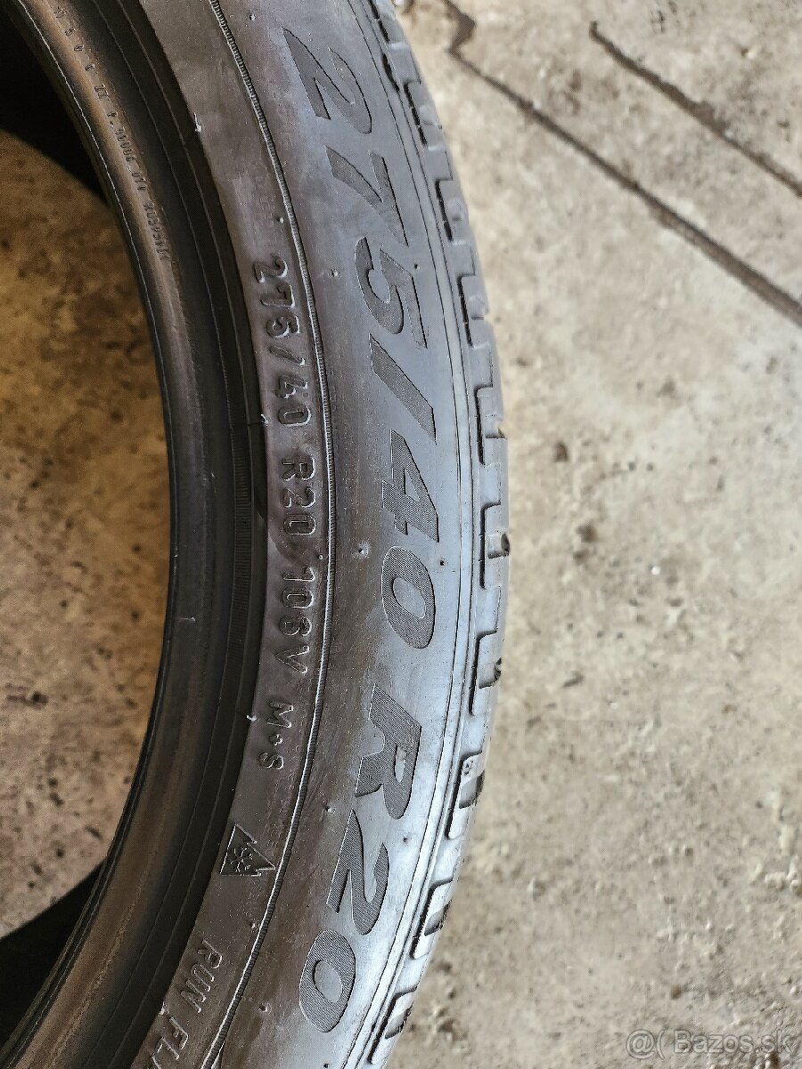 Predám 2ks zimne pneu Pirelli 275 40 20 - 4