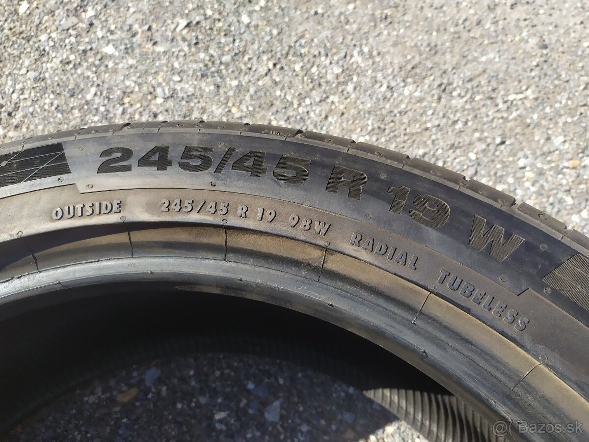 Letné pneumatiky 245/45 R19 Continental 2ks - 4