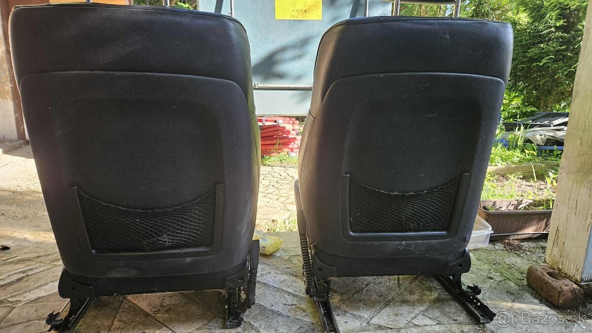 Kožené čierne sportsize sedačky na e46 - 4