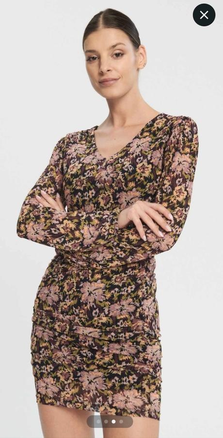 Dámske mini šaty s kvetinovou potlačou - 4