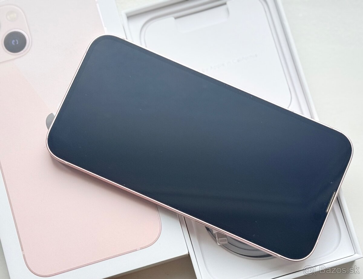 iPhone 13 Pink BATERIE 100% TOP - 4