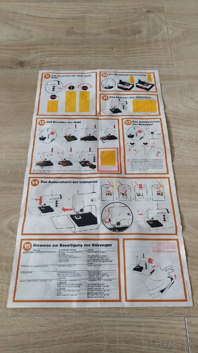 Predám detský retro šijací stroj PIKO Gabriela - 4