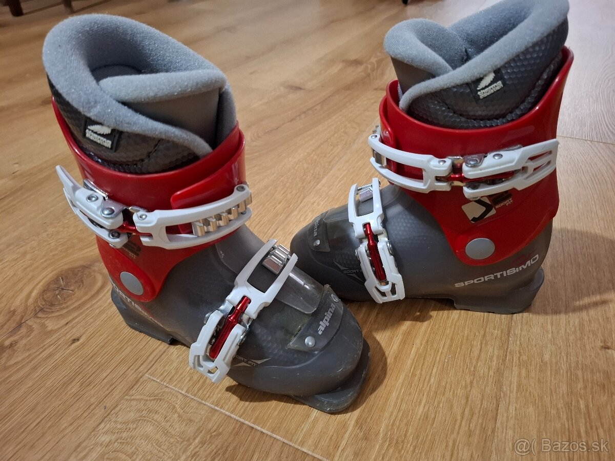 Detské lyže 65 cm + lyžiarky vel. 28,5 - 4