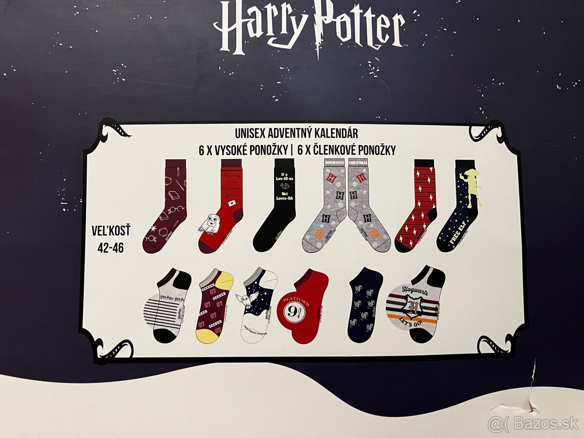 Harry Potter adventný kalendár ponožky - 4