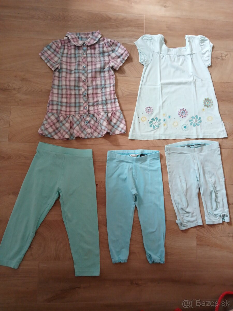 3x snehovobiele tricka velkost 110/116 - 4