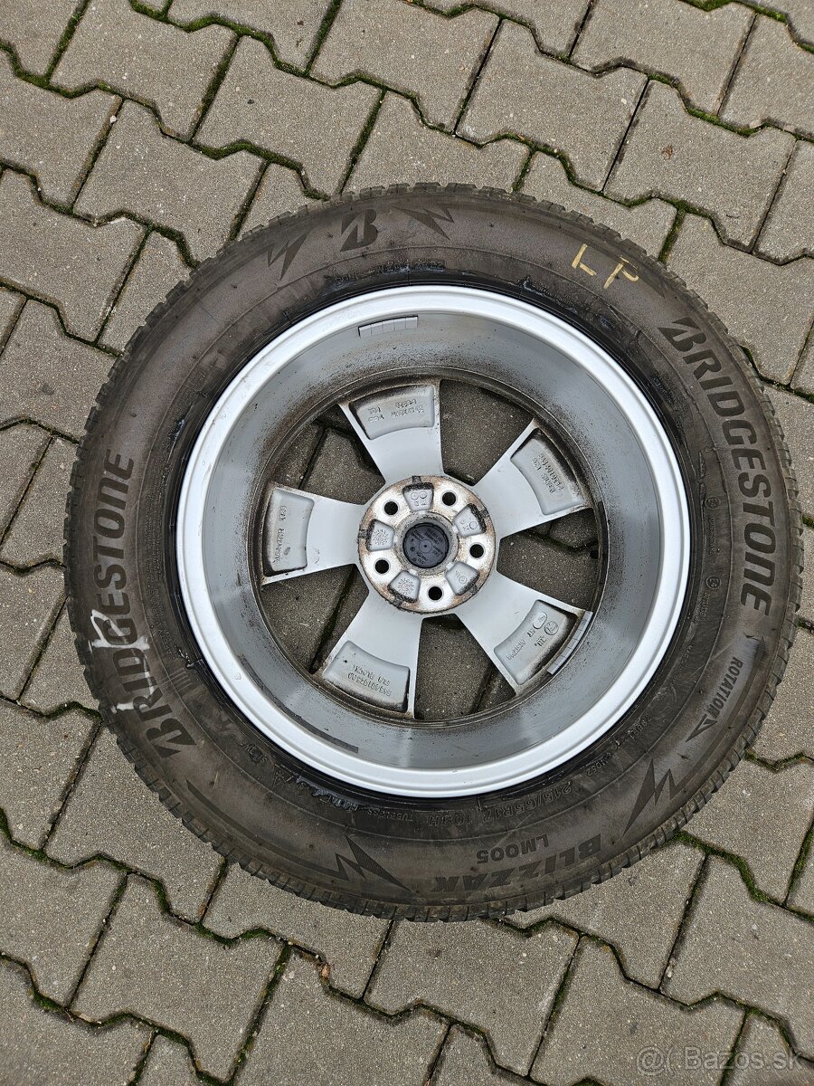 ALU DISKY SKODA RATIKON ORIGINAL R17+ZIMNÉ PNEU BRIDGESTONE - 4