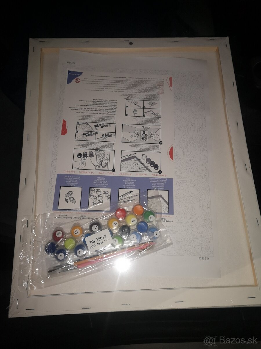 Malovanie podla čísel plátno 40x50 cm - 4