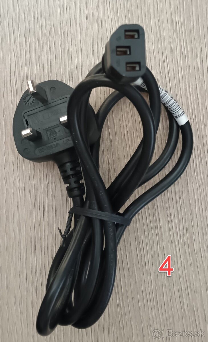 PC kable - power napajaci, power UK, adapterovy UK zasuvka - 4