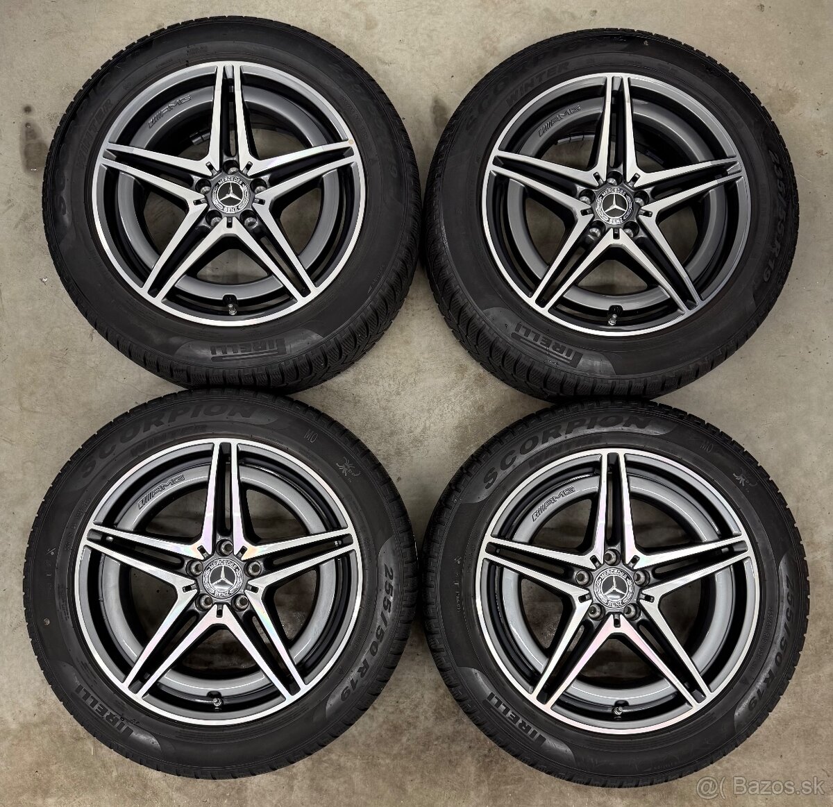 Zimná sada 5x112 R19 Mercedes Benz EQC AMG , GLC Dvojrozmer - 4
