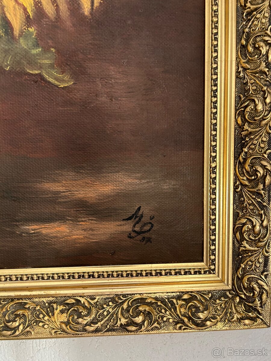 Obraz olejomalba slnečnice - 4