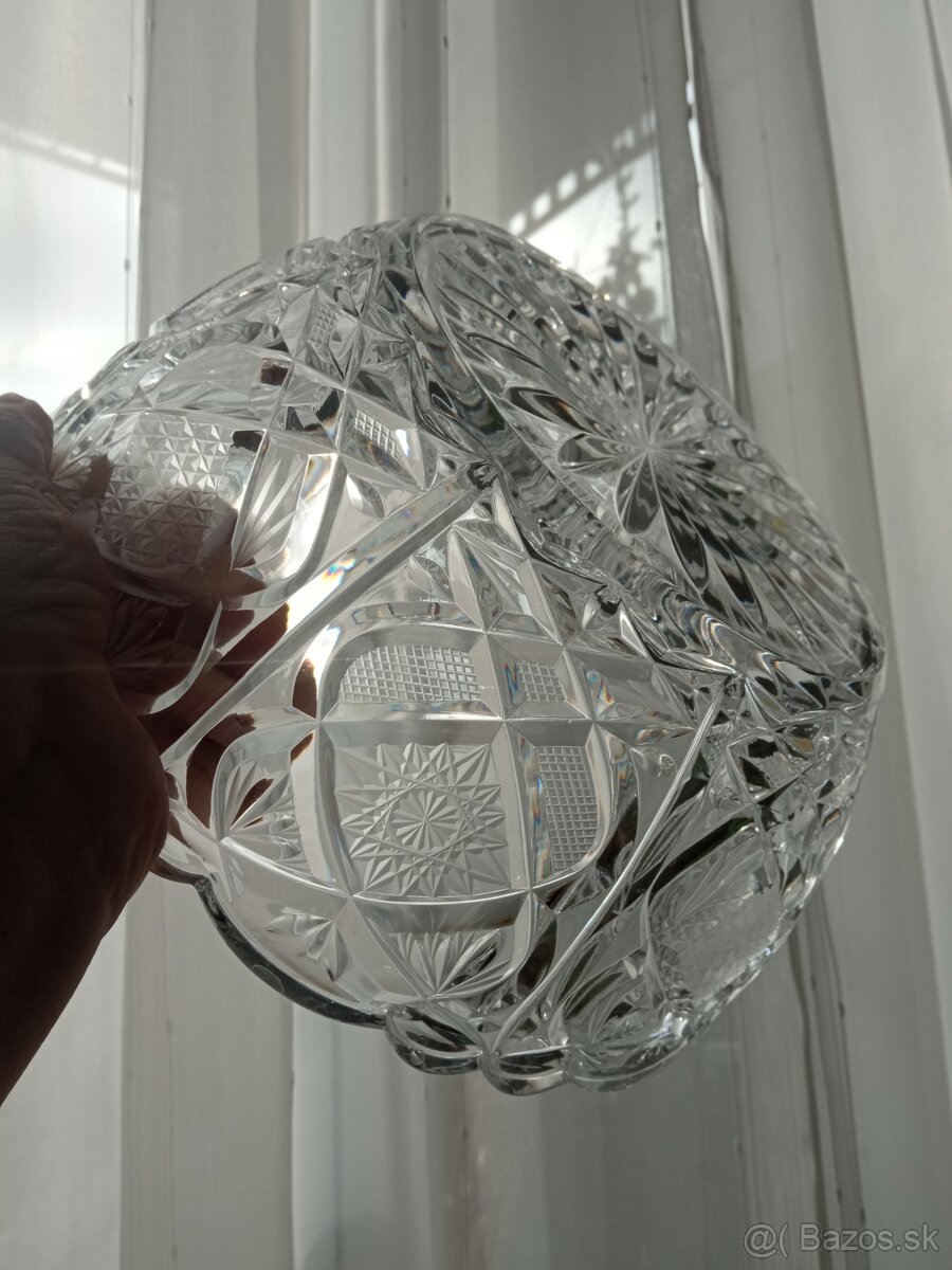 Krištáľová misa 1970, Bohemia crystal - 4