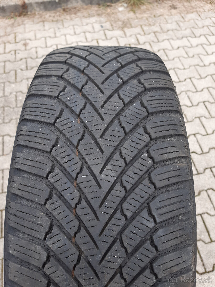 Sada hlinik. diskov 4ks - 205/55 R16 Continental zimné pneu. - 4