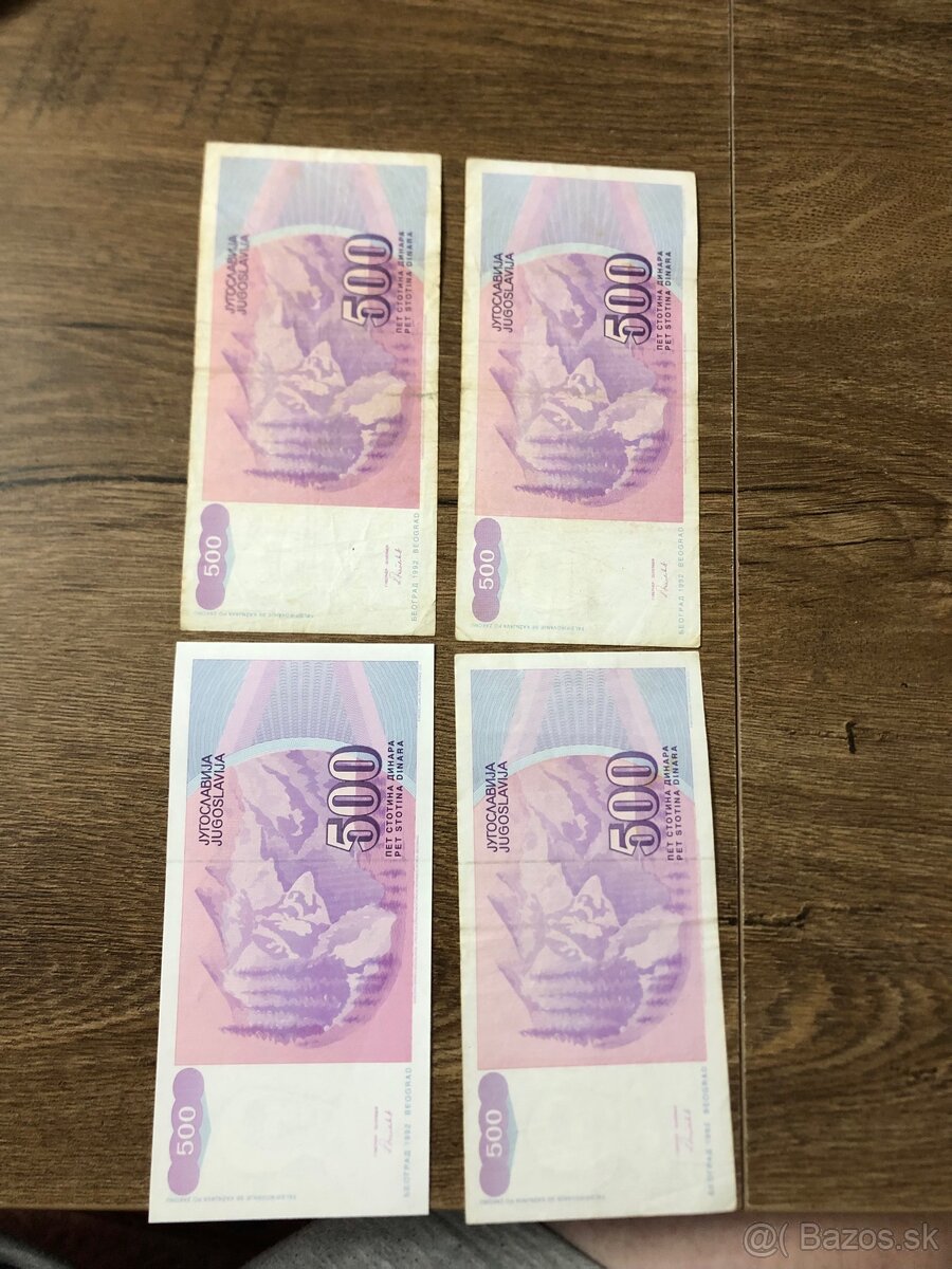 Bankovky JUHOSLAVIA 2 - 4