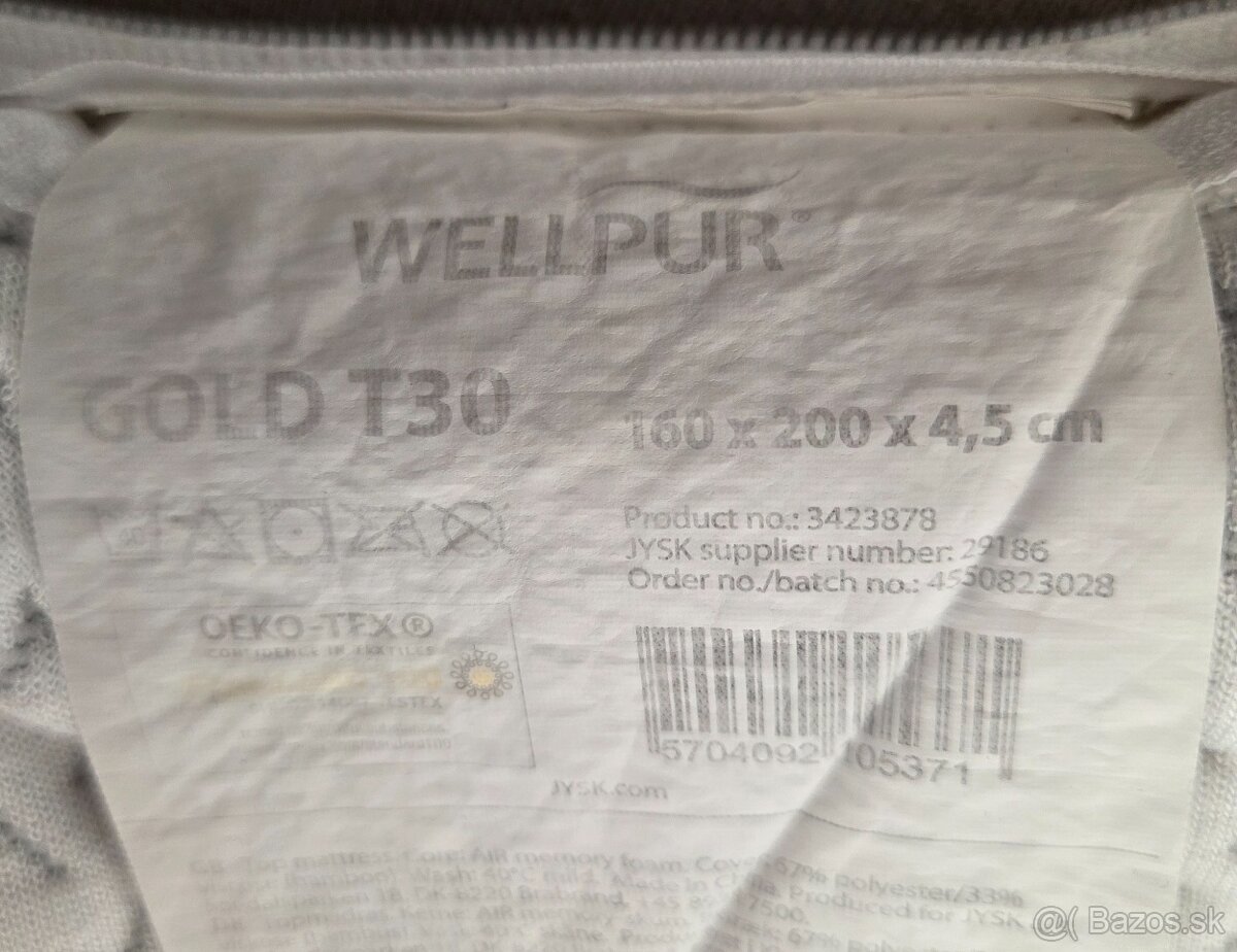 Pamäťová pena / Vrchná matrace - 4