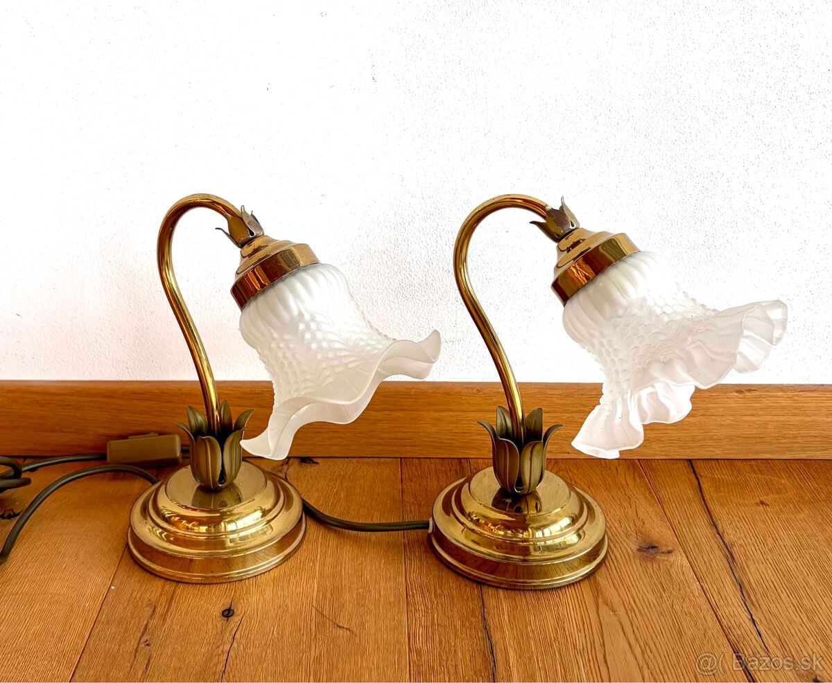 Staré mosazné párové lampičky - 4