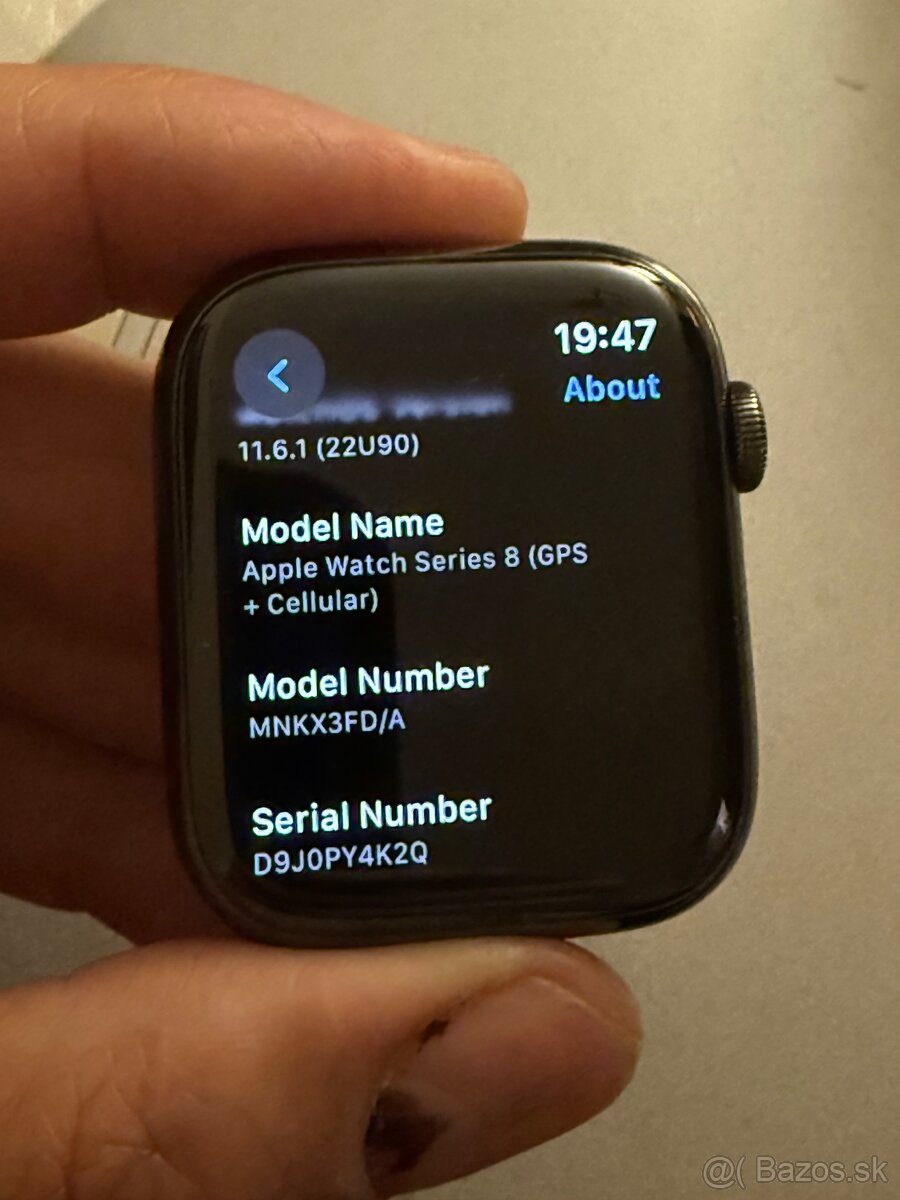 Apple Watch 8 Stainless steel ESIM 45mm,batéria 100% - 4