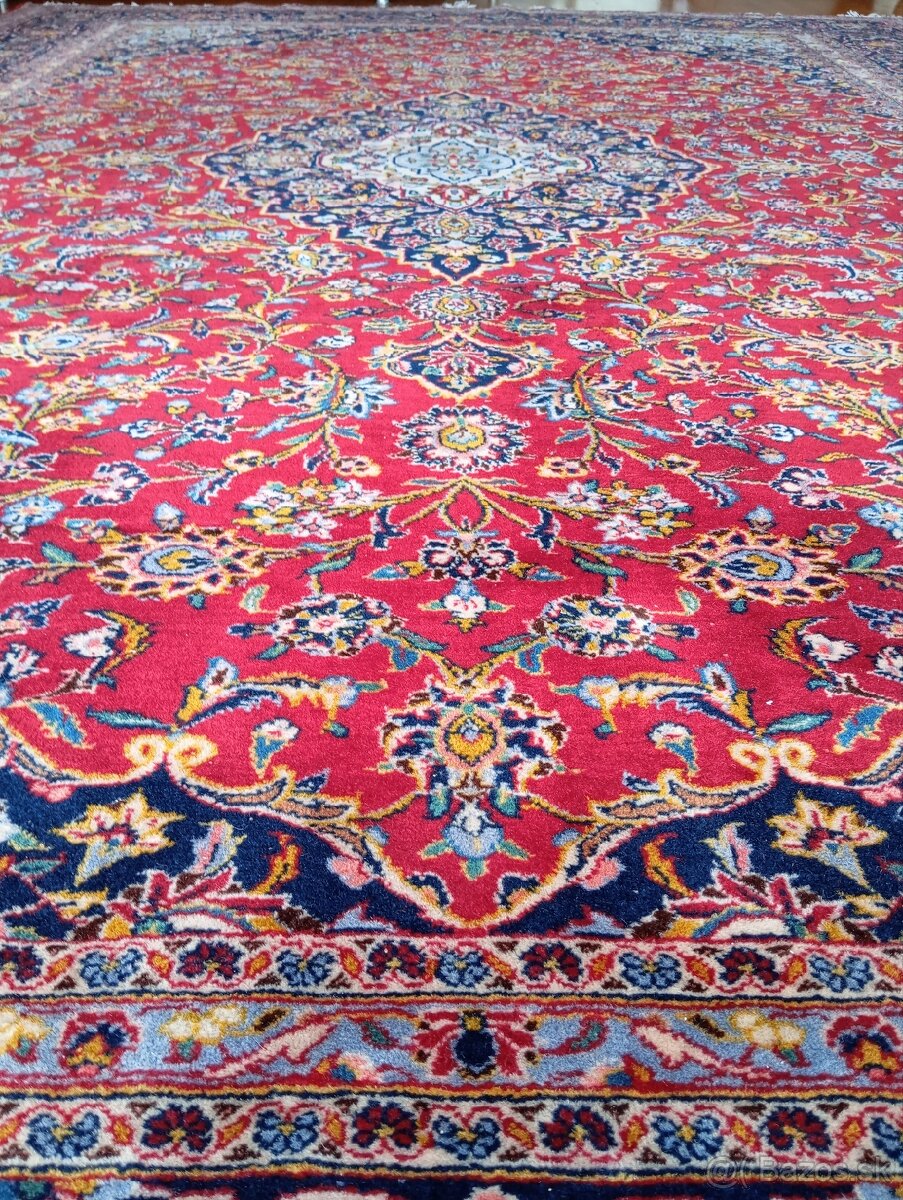 🌟Luxusný ručne viazaný perzský koberec Keshan 400×300 cm🌟 - 4