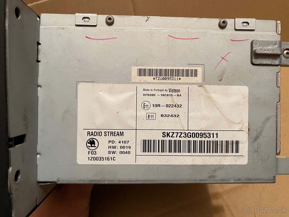 Originál Škoda rádio - 4