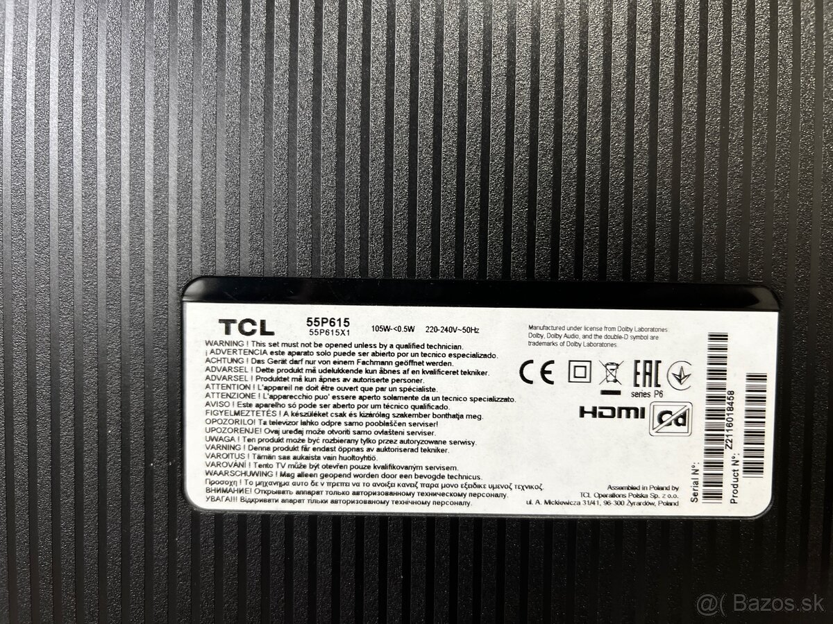 TCL 55P615 na opravu - 4