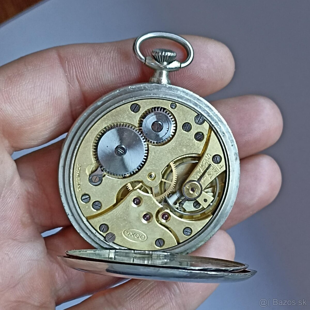 Panské kapesní hodinky DOXA s medailema - 4