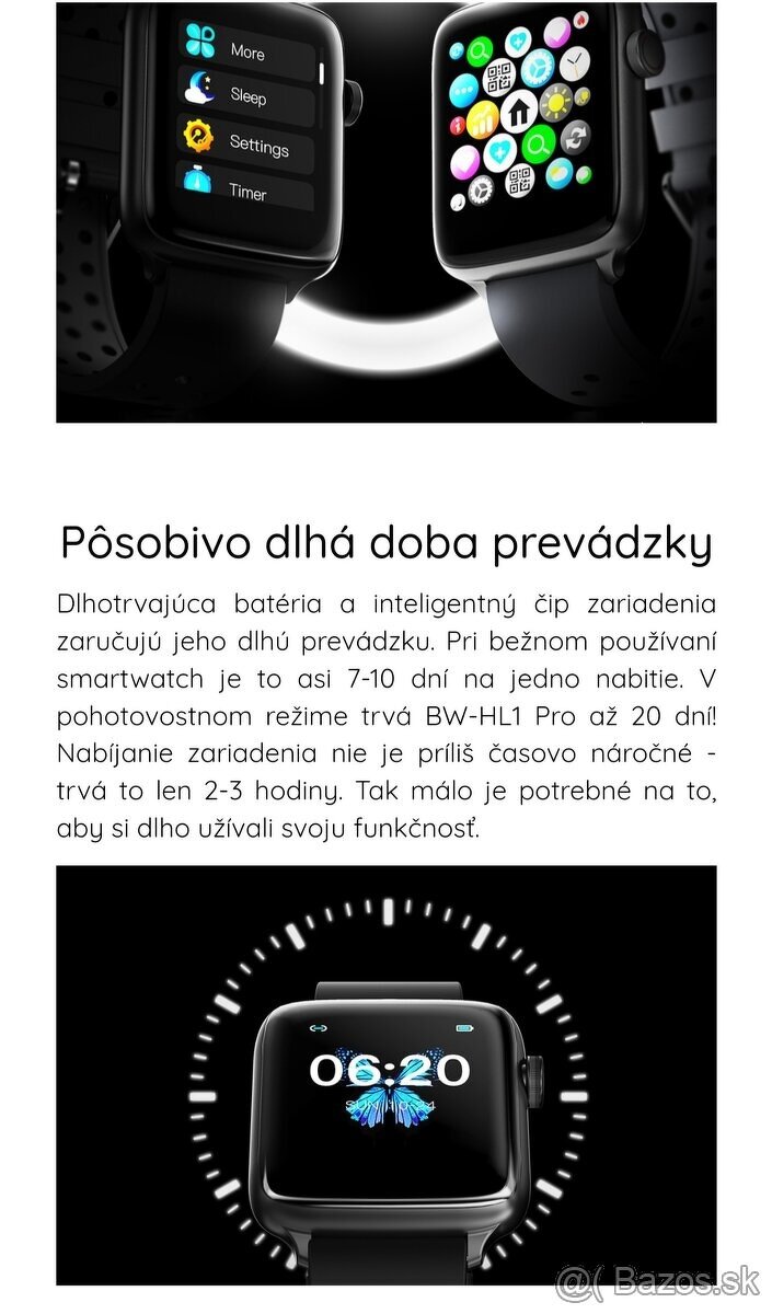 Profesionálne Smart hodinky s množstvom funkcií - nové - 4