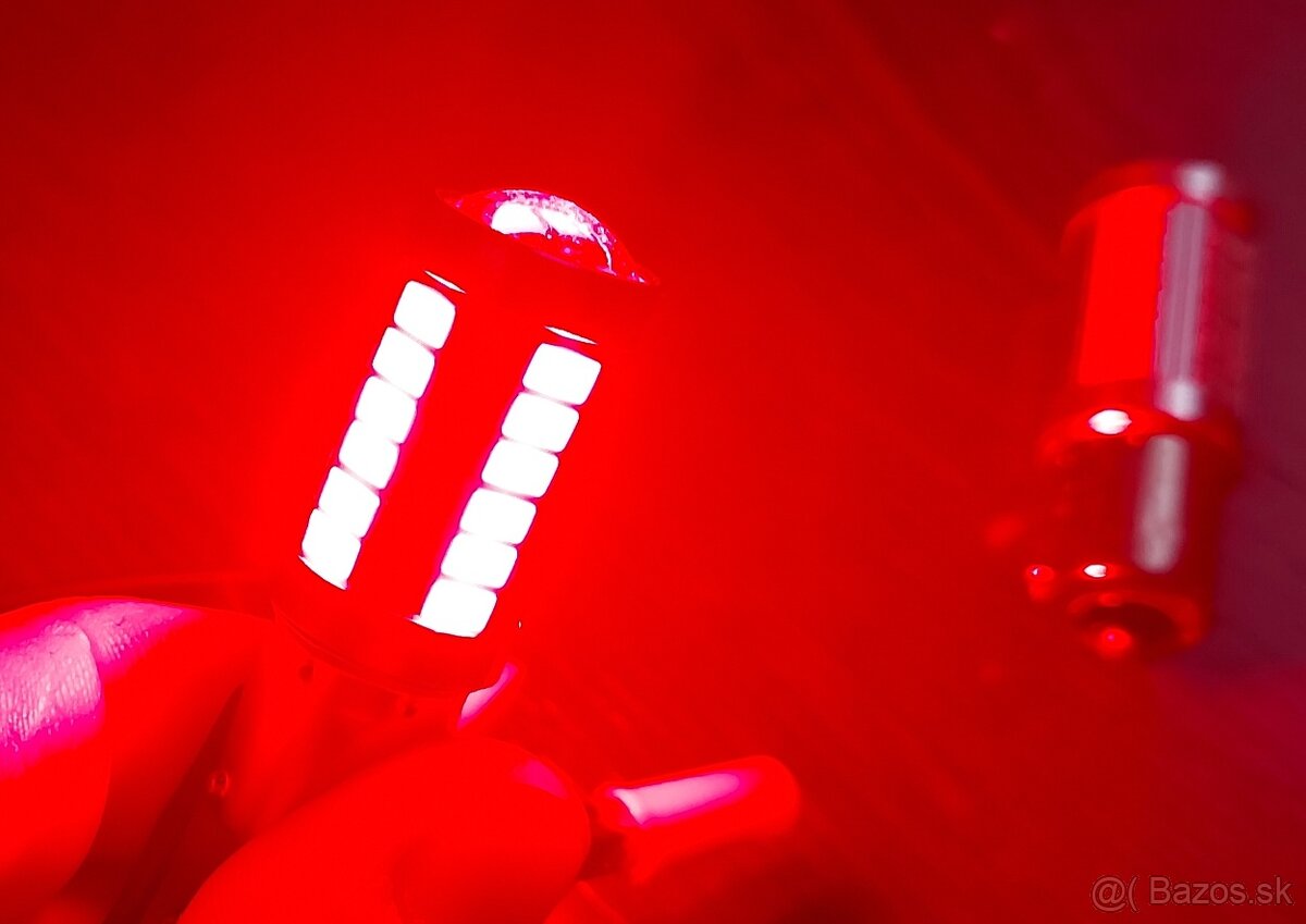 LED žiarovka BA15s 21w červená - 4