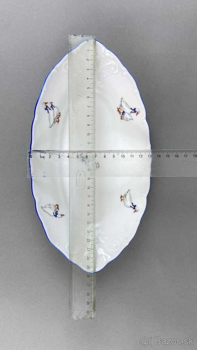 Misa porcelán husi, modrá linka, Moritz Zdekauer - 4