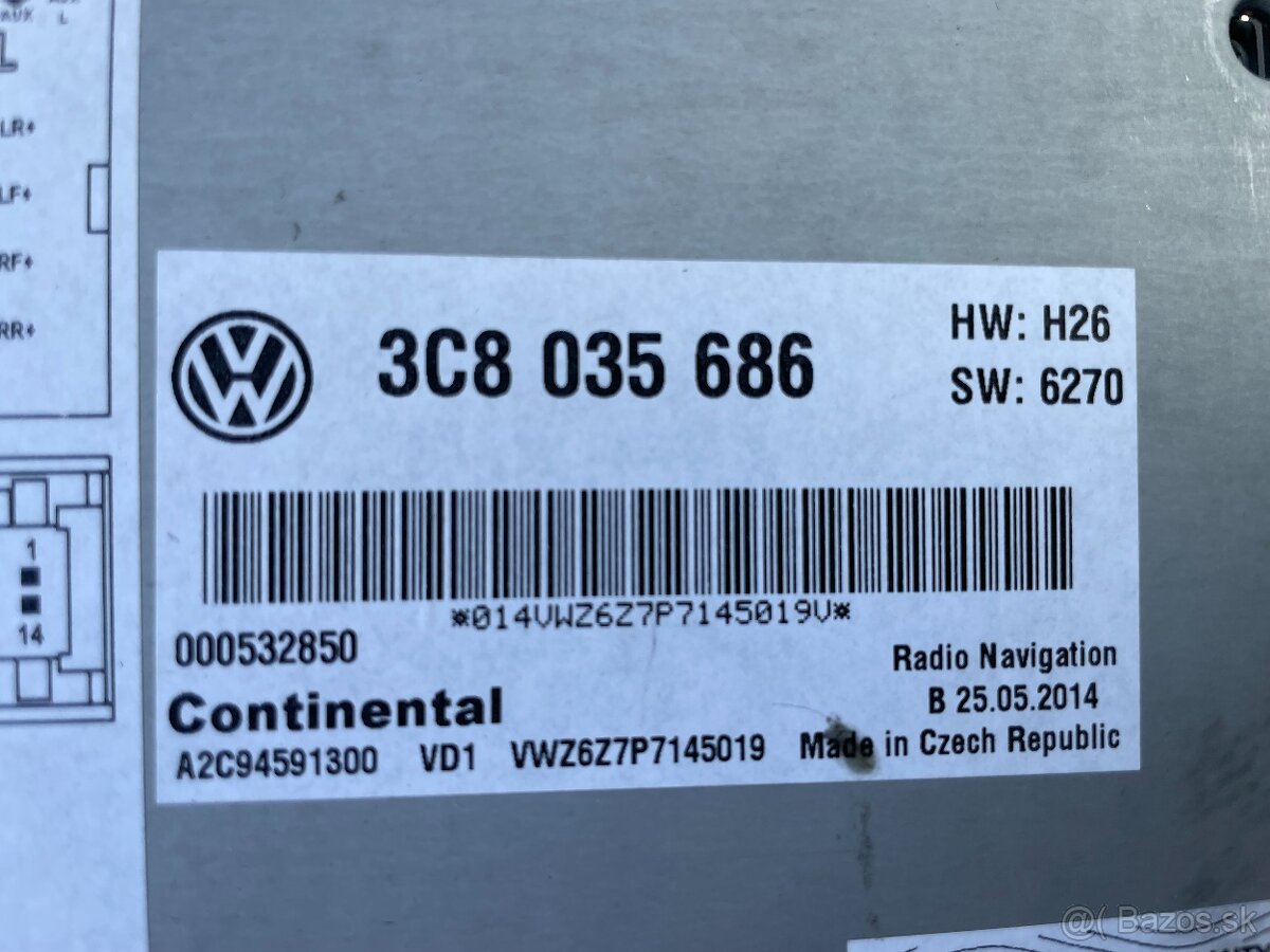Rádio RNS 510 Columbus LED - 4