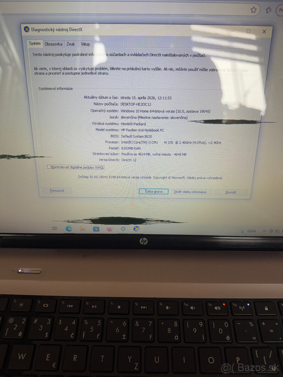 HP Pavilion dv6-3170 - 4