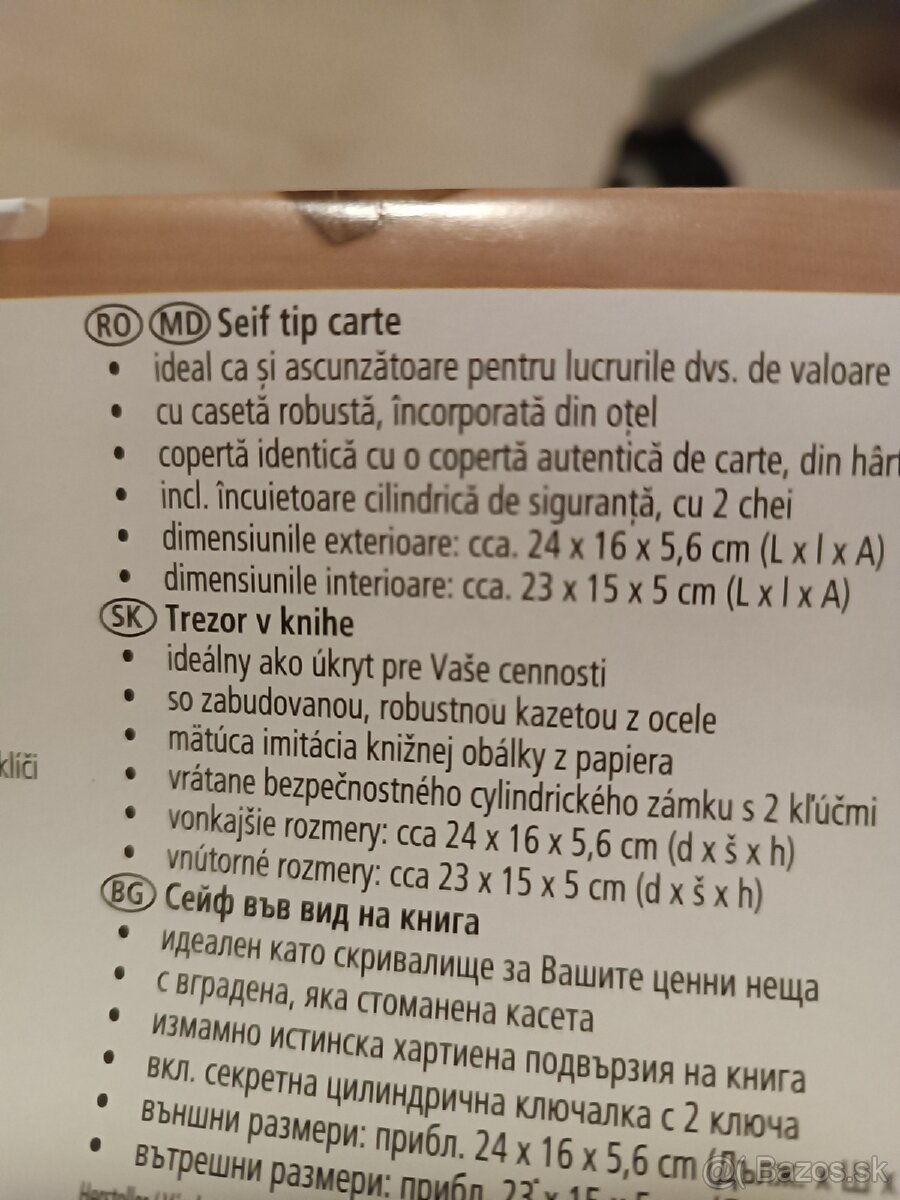 kovová pokladnička 'trezor v knihe' - 4