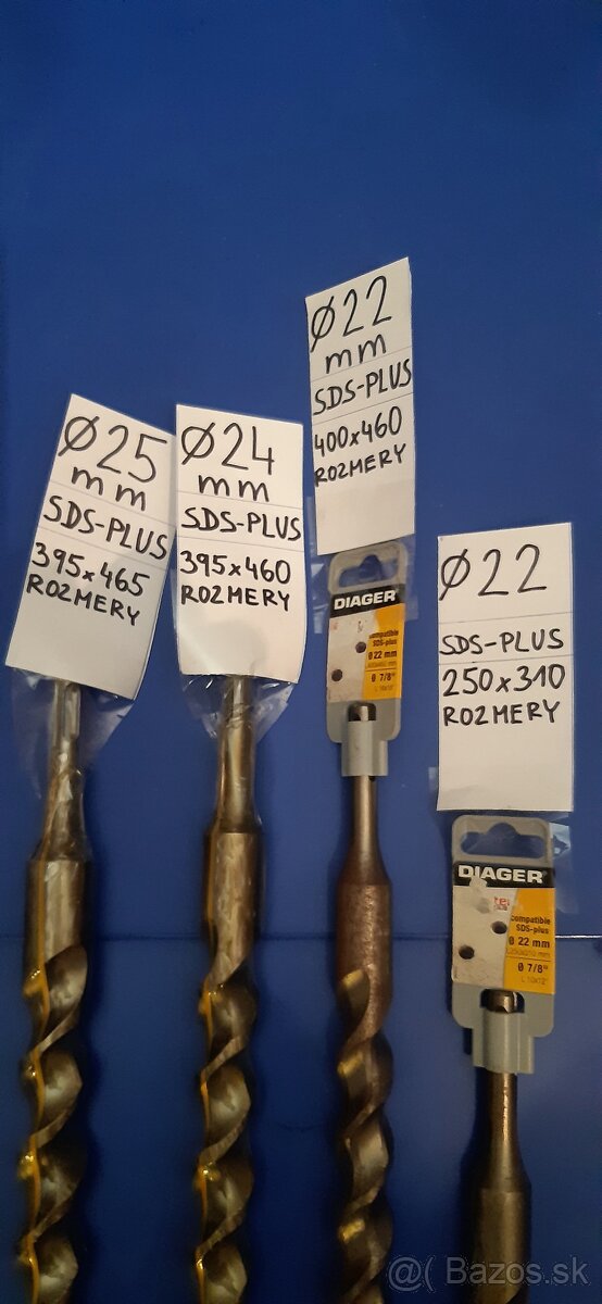 Vrtaky do betónu Francúzske- DIAGER,vŕtak,vrtačka - 4
