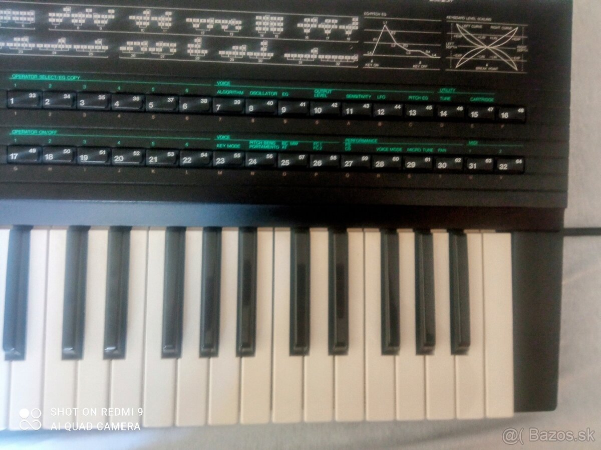 Predám Yamaha dx7 II d + karta - 4