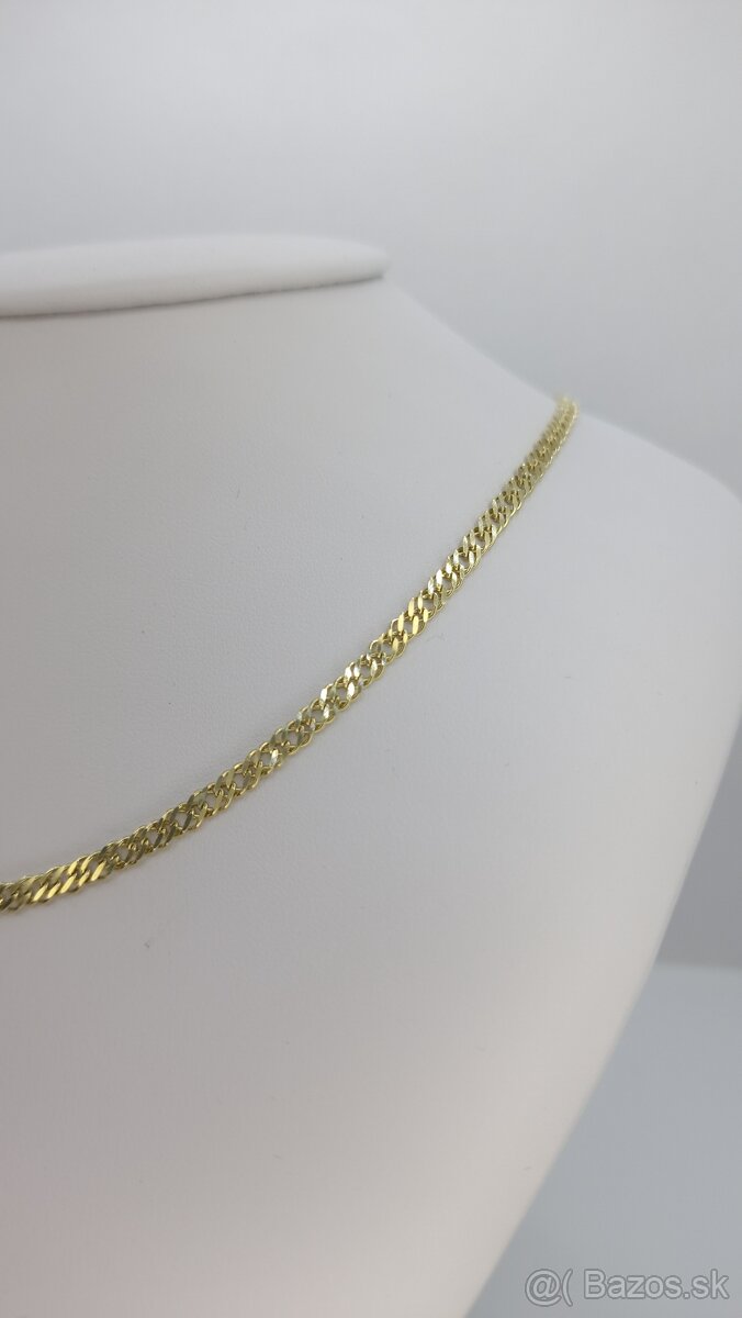 Zlata kvalitná retiazka - plná - 4