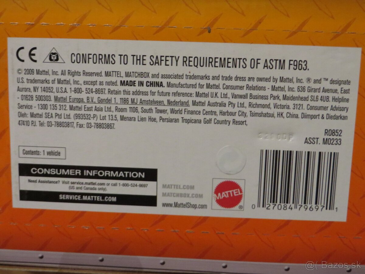 Hasičské auto - nehrané - dlhé 35 cm - 4