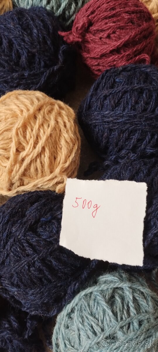 Vlna na pletenie a háčkovanie rôzna 3500g - 4